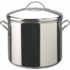 Farberware Classic Series 12 Quart Stainless Steel Covered Stockpot, Silver