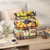 3 Tier Fruit Basket Bowl Farmhouse with Side hooks for Kitchen Countertop