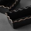 Thyme & Table 9" Ceramic Loaf Dish 2-Piece Set, Onyx