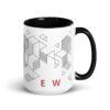 Geometric Brew Ceramic Coffee Mug Design By HadiArts