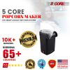 5 Core Popcorn Machine 16 Cup Capacity Hot Air Popper Mini Portable Tabletop Electric Pop Corn Maker Maquina Para Hacer Palomitas De Maiz For Home Mov