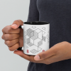 Geometric Brew Ceramic Coffee Mug Design By HadiArts