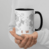 Geometric Brew Ceramic Coffee Mug Design By HadiArts