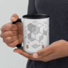 Geometric Brew Ceramic Coffee Mug Design By HadiArts