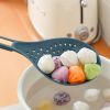 1pc New Multi-functional Large Filter Spoon Kitchen Long Handle With Clip Filter Spoon Household Dumpling Glutinous Rice Ball Colander