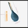 1pc New Multi-functional Large Filter Spoon Kitchen Long Handle With Clip Filter Spoon Household Dumpling Glutinous Rice Ball Colander