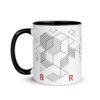 Geometric Brew Ceramic Coffee Mug Design By HadiArts