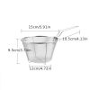 1pc Frying Strainer Basket Frying Net Hedge Noodle Spoon Frying Net Frying Basket Frying Leak Net French Fries Kitchen Foldable